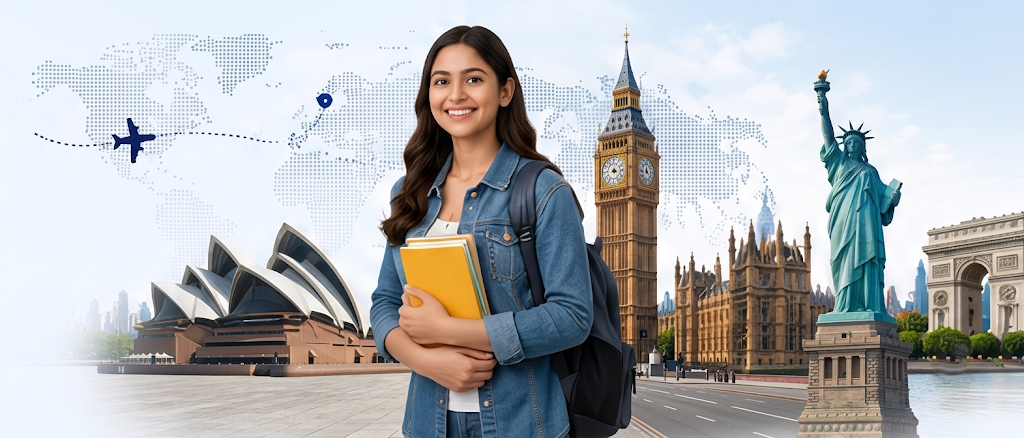 World Landmarks Scene Sketch Background