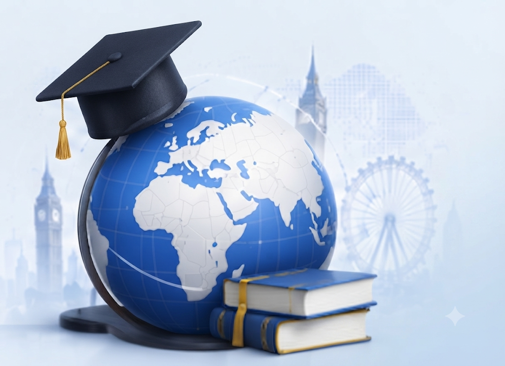 Study Abroad Left Illustration